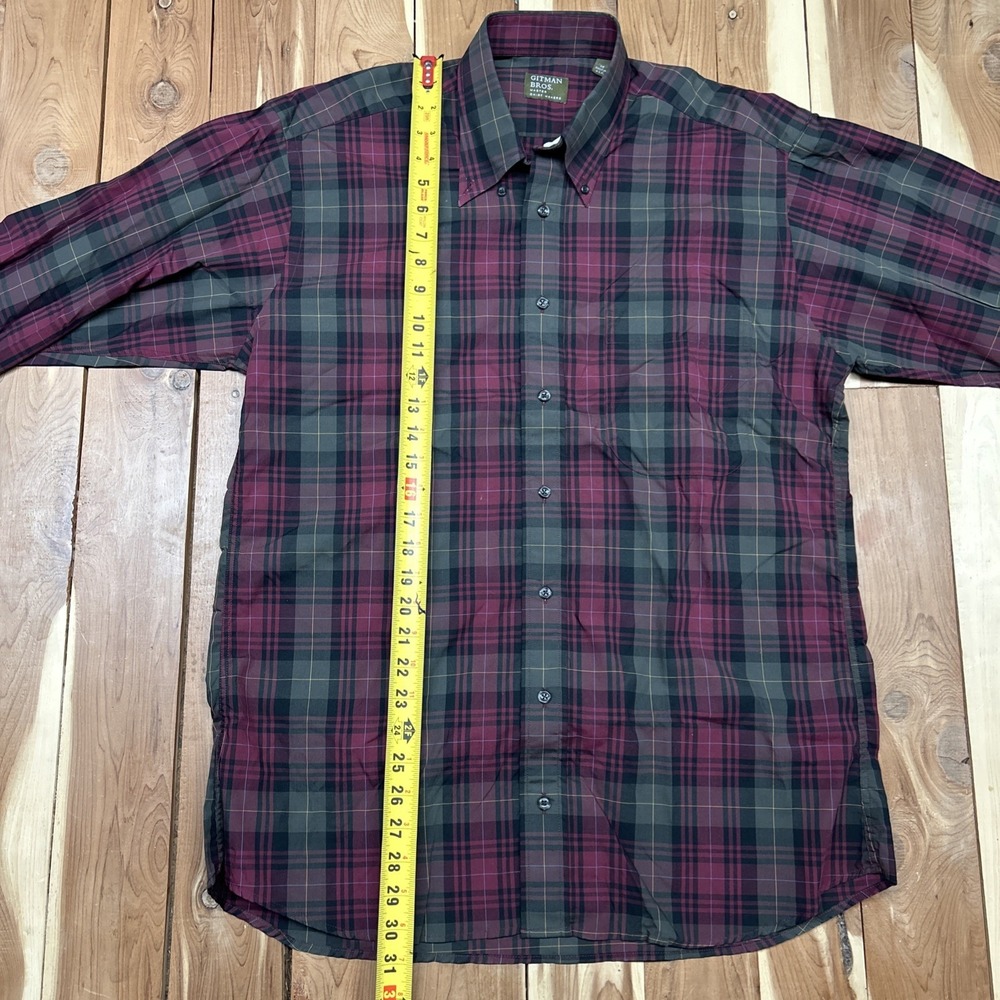 NWT Gitman Bros. Master Shirt Makers M Multicolor Plaid  Cotton USA Made Shirt - Picture 3 of 9